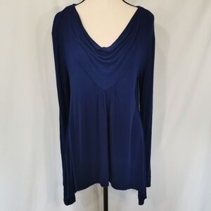NWOT BCBGMaxAzria Long Sleeve Celeste Cowl Lightweight Knit Tunic - Sz M
